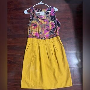 Tabitha Floral Multicolor Top and Yellow Skirt Dress